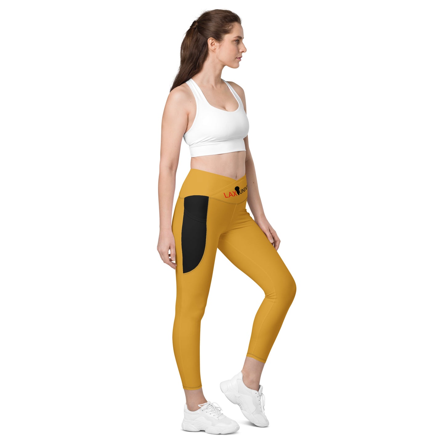 LAXUNIVERSE BUTTERCUP Crossover leggings with pockets