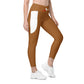 LAXUNIVERSE Rich Gold Crossover leggings with pockets
