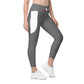 LAXUNIVERSE Grey Crossover leggings with pockets