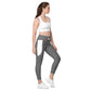 LAXUNIVERSE Grey Crossover leggings with pockets