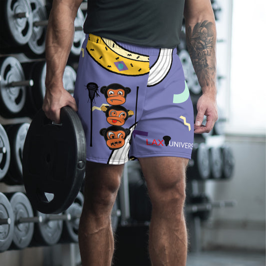 LAXMONKEY BANANA Men's Athletic Long Shorts