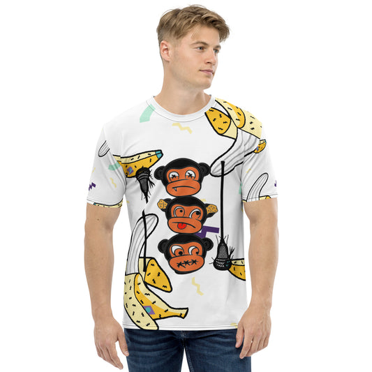 LAXMONKEY BANANA WHITE Men's t-shirt