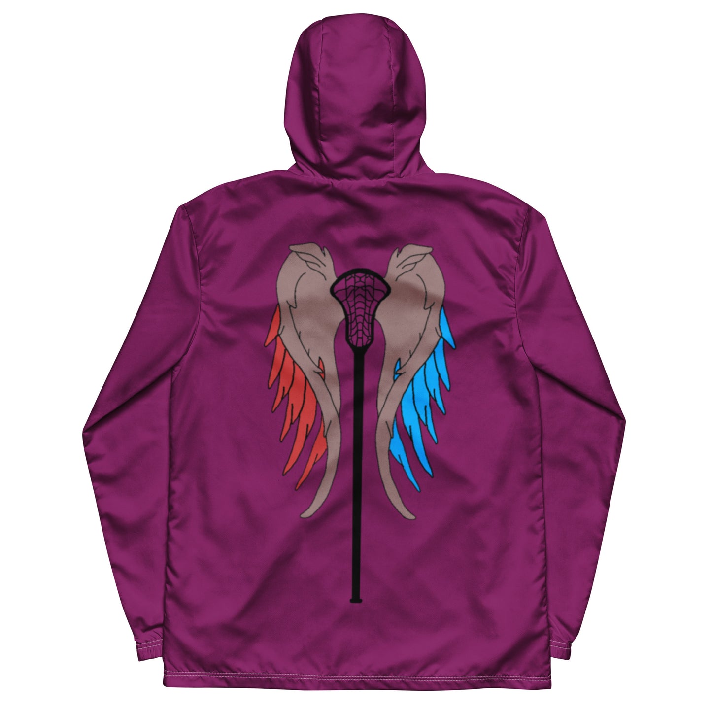 LAXUNIVERSE WINGS Eggplant Men’s windbreaker