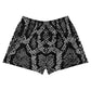 LAXUNIVERSE BLACK SNAKE Women's Athletic Shorts