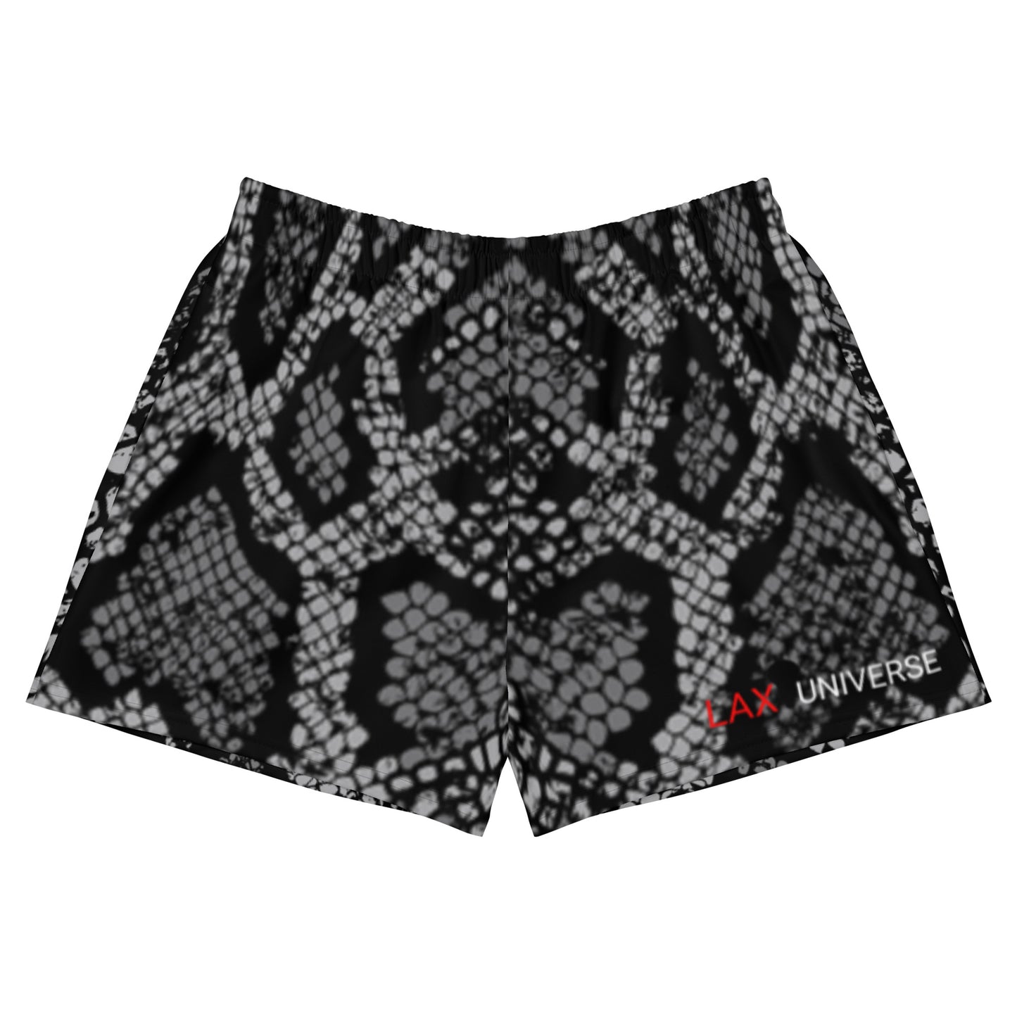 LAXUNIVERSE BLACK SNAKE Women's Athletic Shorts