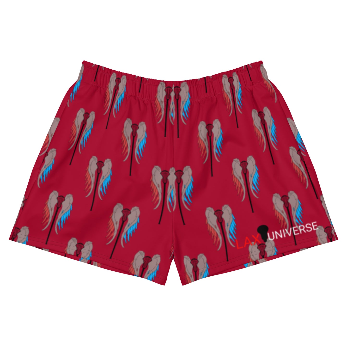 LAXUNIVERSE WINGS Carmine  Athletic Short Shorts