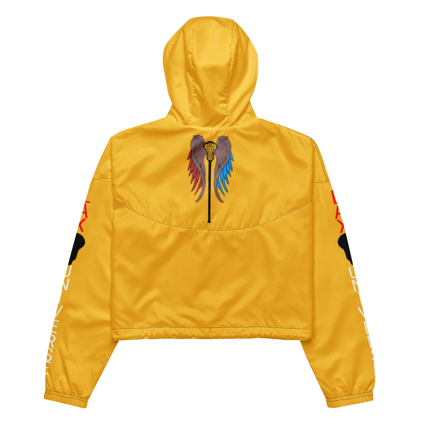LAXUNIVERSE WINGS YellowWomen’s cropped windbreaker