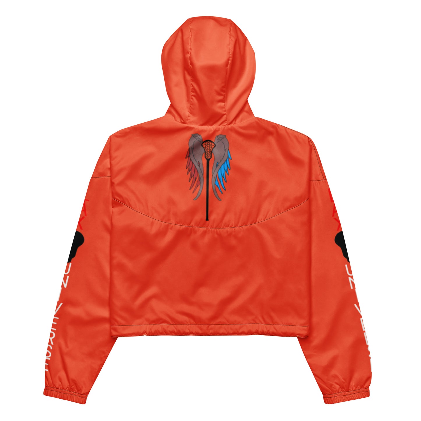 LAXUNIVERSE WINGS Outrageous Orange Women’s cropped windbreaker