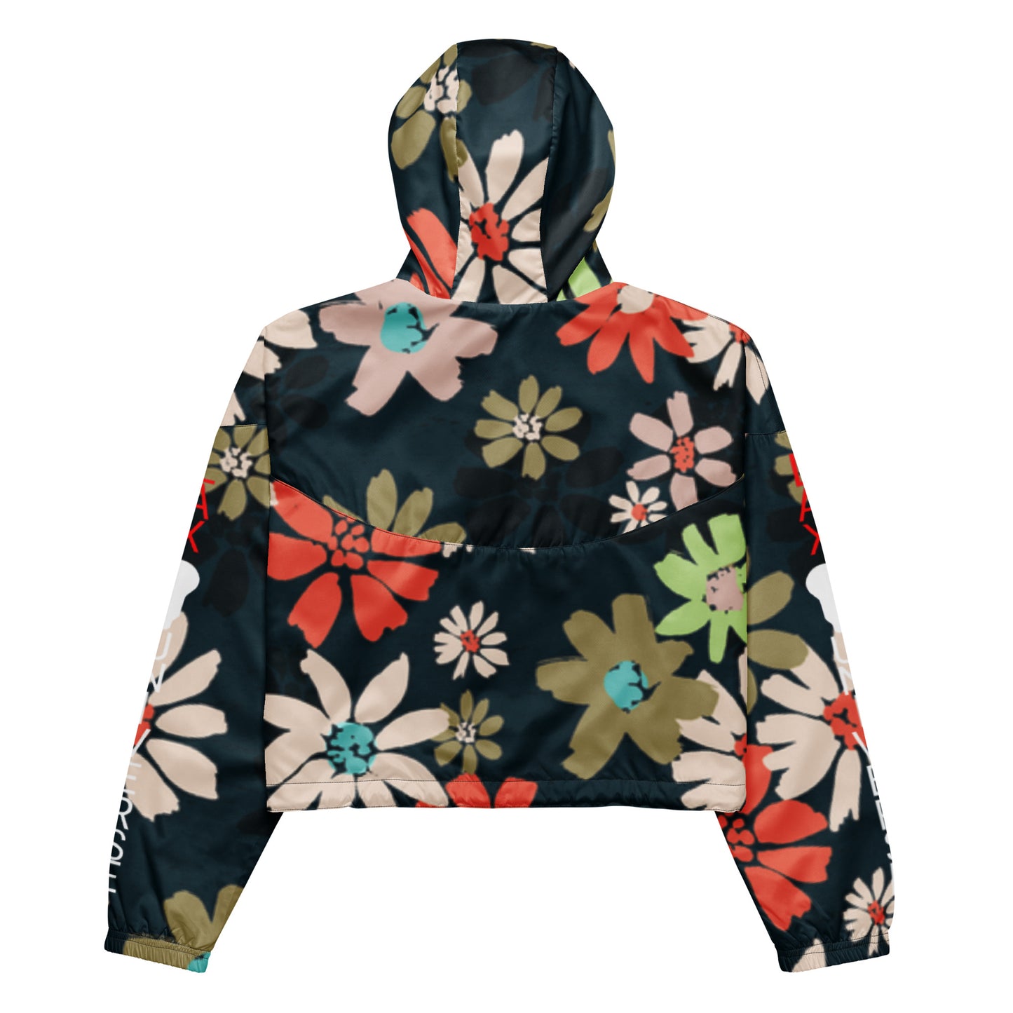 LAXUNIVERSE FLOWERS Women’s cropped windbreaker