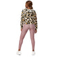 LAXUNIVERSE CHEETAH PRINT Women’s cropped windbreaker
