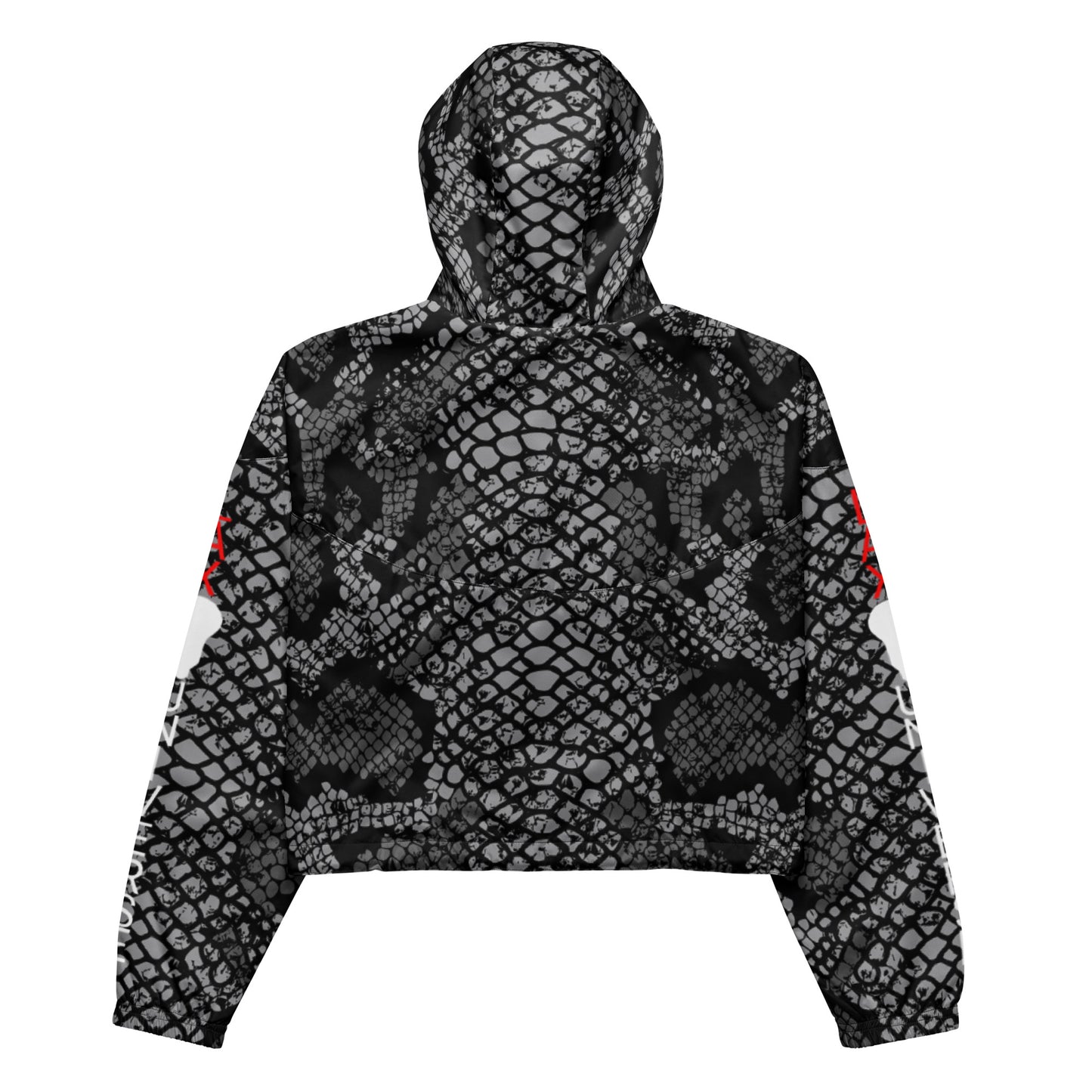 LAXUNIVERSE BLACK SNAKE Women’s cropped windbreaker