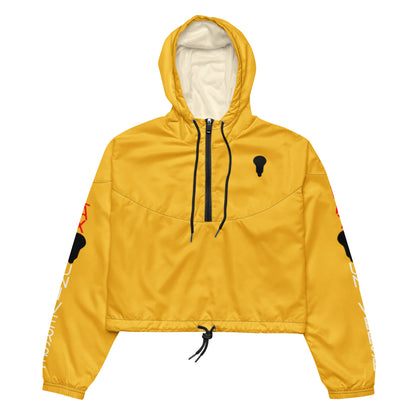 LAXUNIVERSE WINGS YellowWomen’s cropped windbreaker