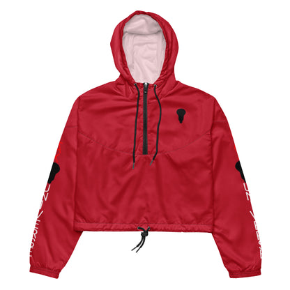 LAXUNIVERSE WINGS Red Women’s cropped windbreaker