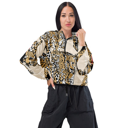 LAXUNIVERSE CHEETAH Women’s cropped windbreaker