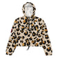 LAXUNIVERSE CHEETAH PRINT Women’s cropped windbreaker
