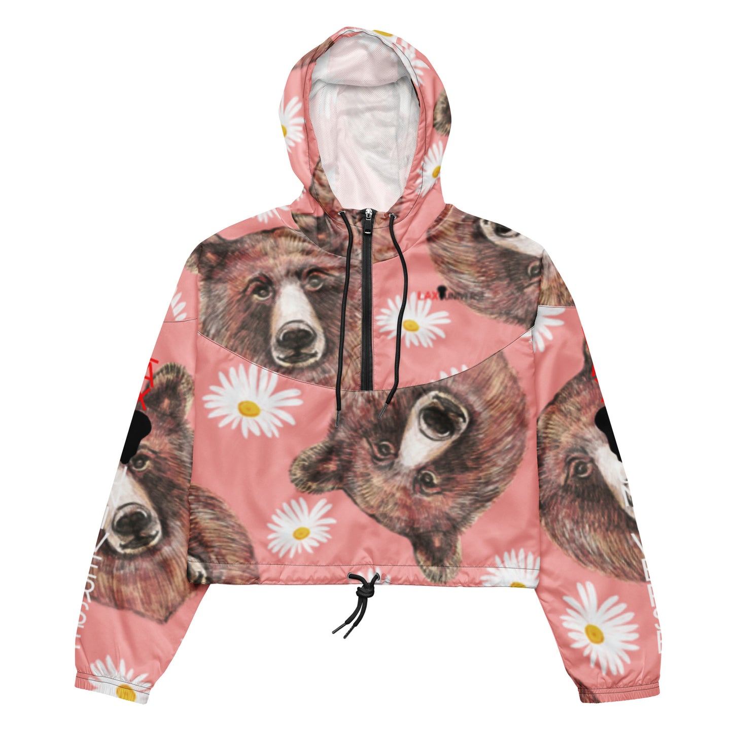 LAXUNIVERSE BEAR Women’s cropped windbreaker