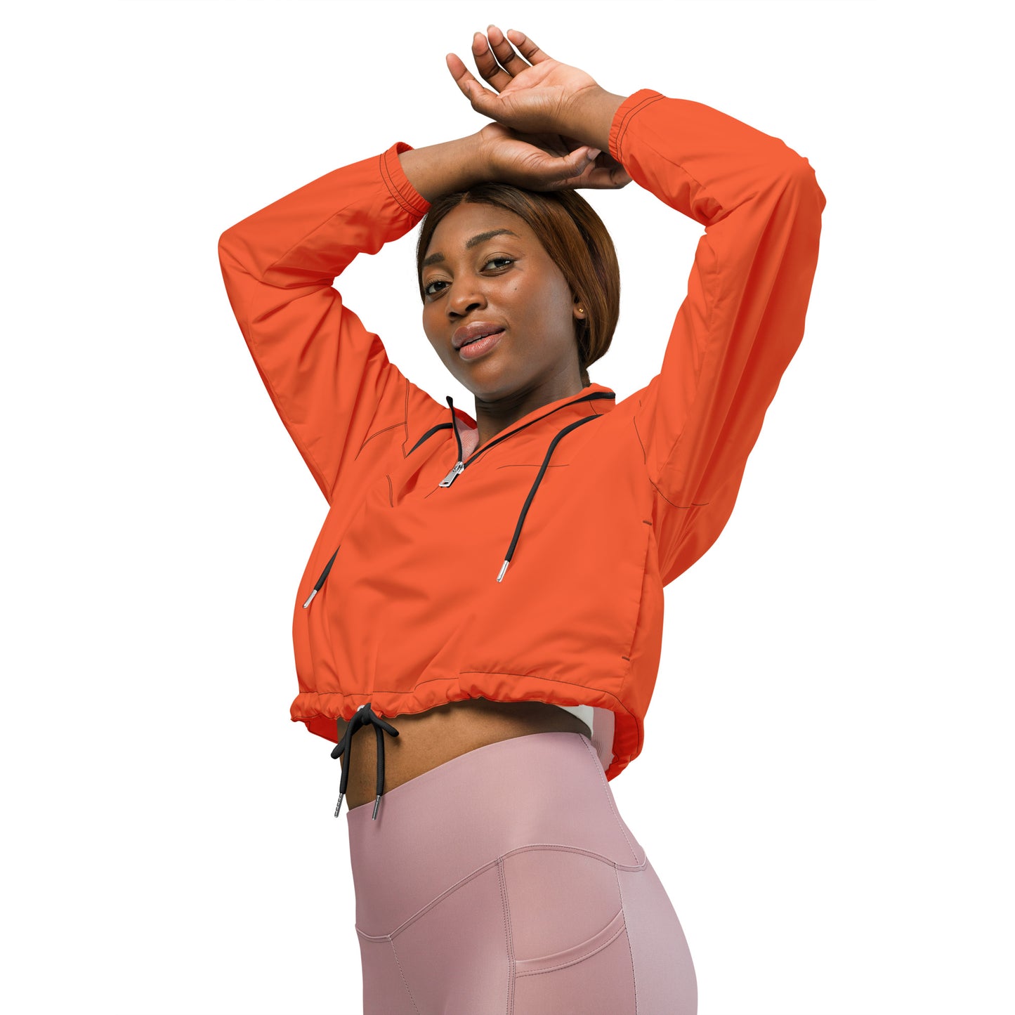 LAXUNIVERSE WINGS Outrageous Orange Women’s cropped windbreaker