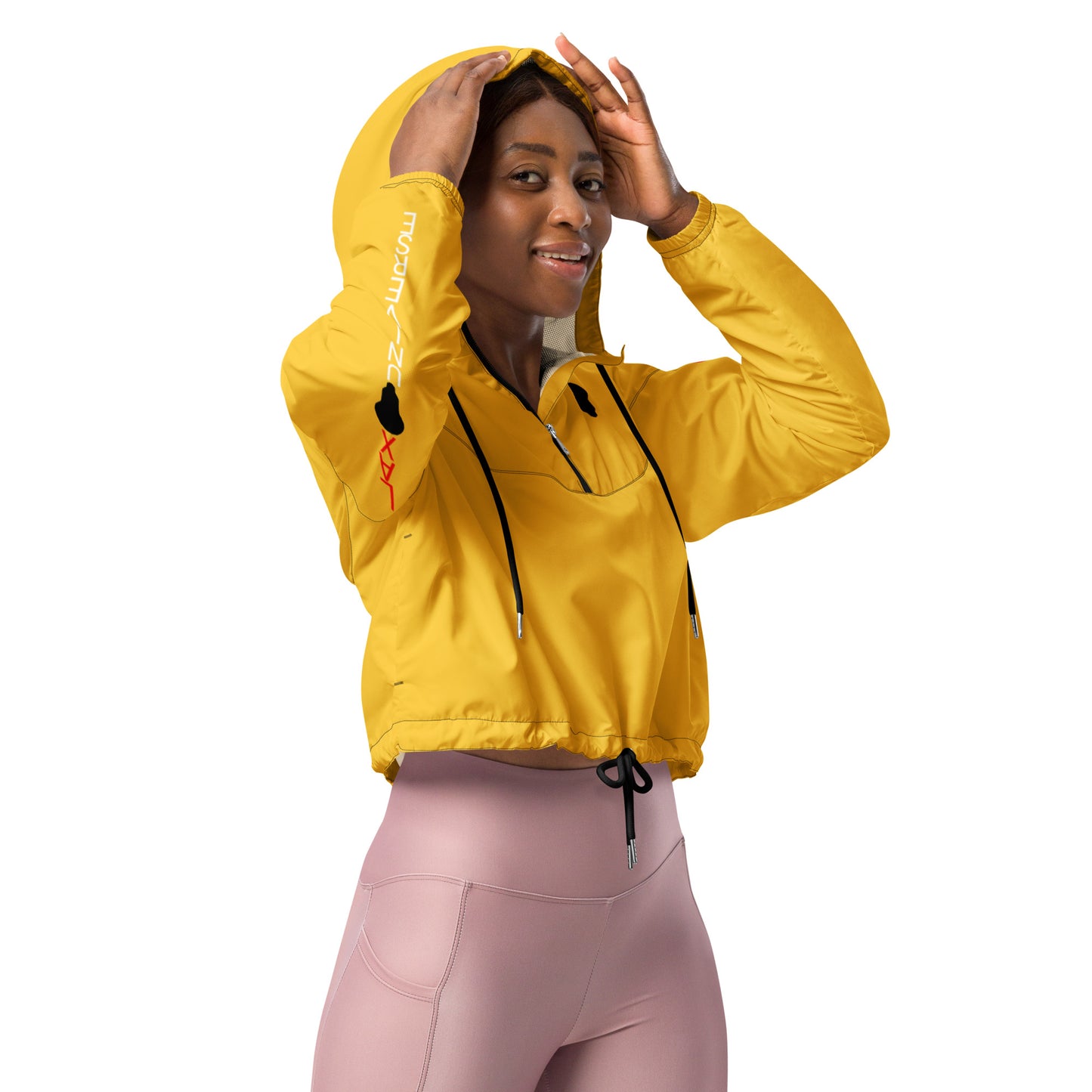 LAXUNIVERSE WINGS YellowWomen’s cropped windbreaker