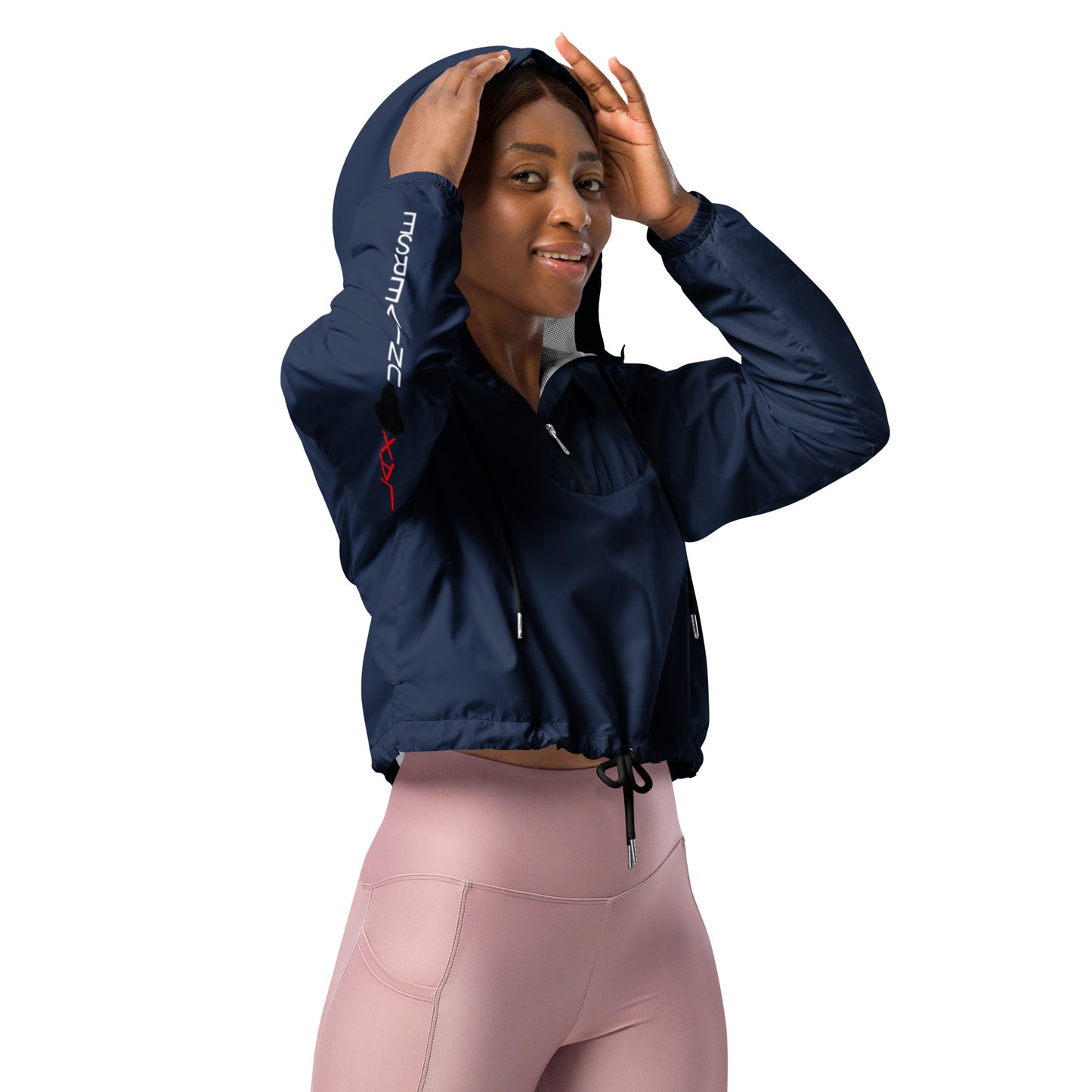 LAXUNIVERSE WINGS NAVY  Women’s cropped windbreaker
