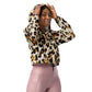 LAXUNIVERSE CHEETAH PRINT Women’s cropped windbreaker