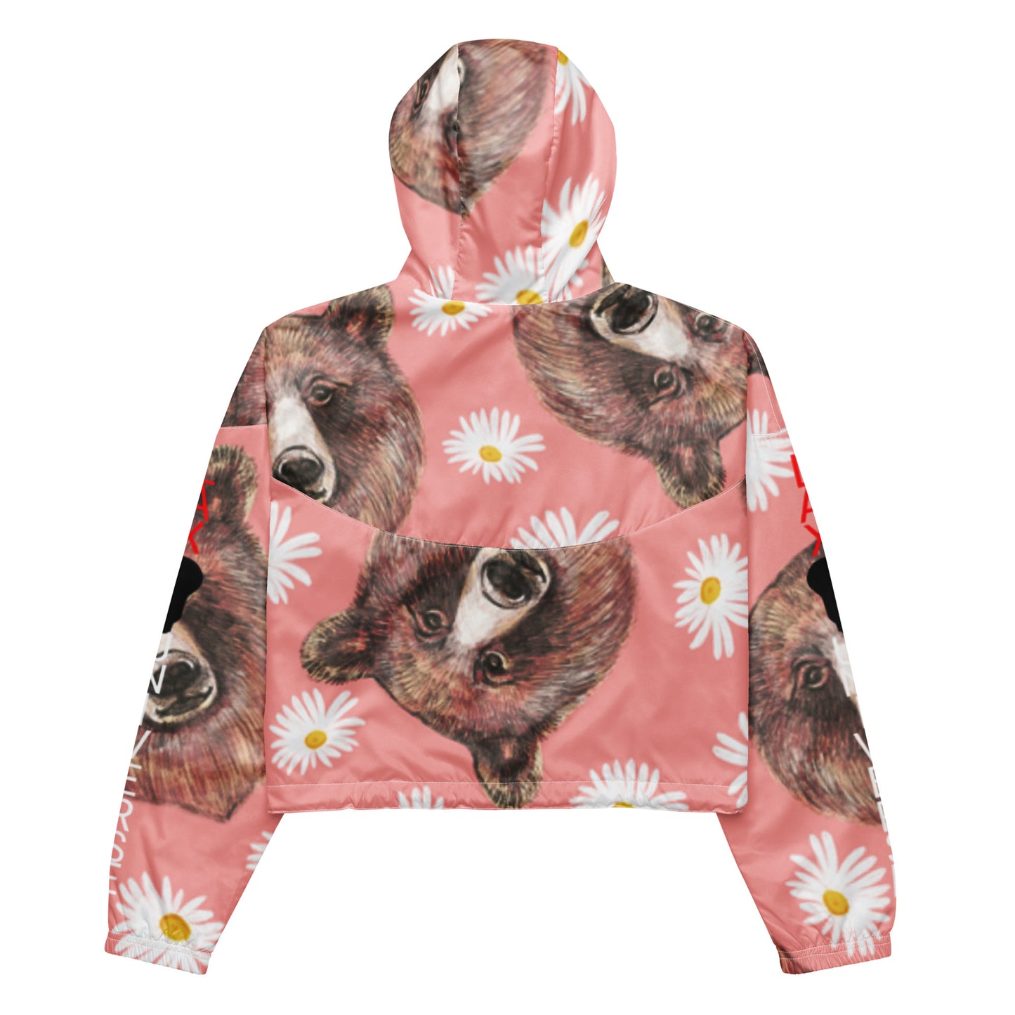 LAXUNIVERSE BEAR Women’s cropped windbreaker