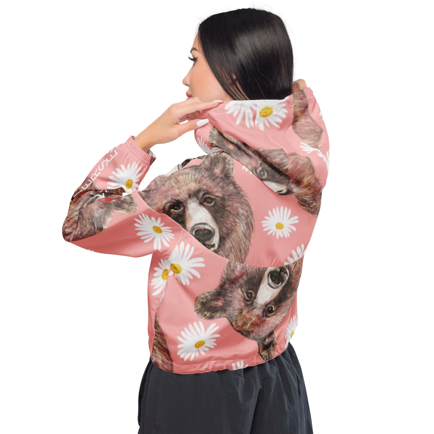 LAXUNIVERSE BEAR Women’s cropped windbreaker