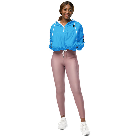 LAXUNIVERSE WINGS Deep Sky BlueWomen’s cropped windbreaker