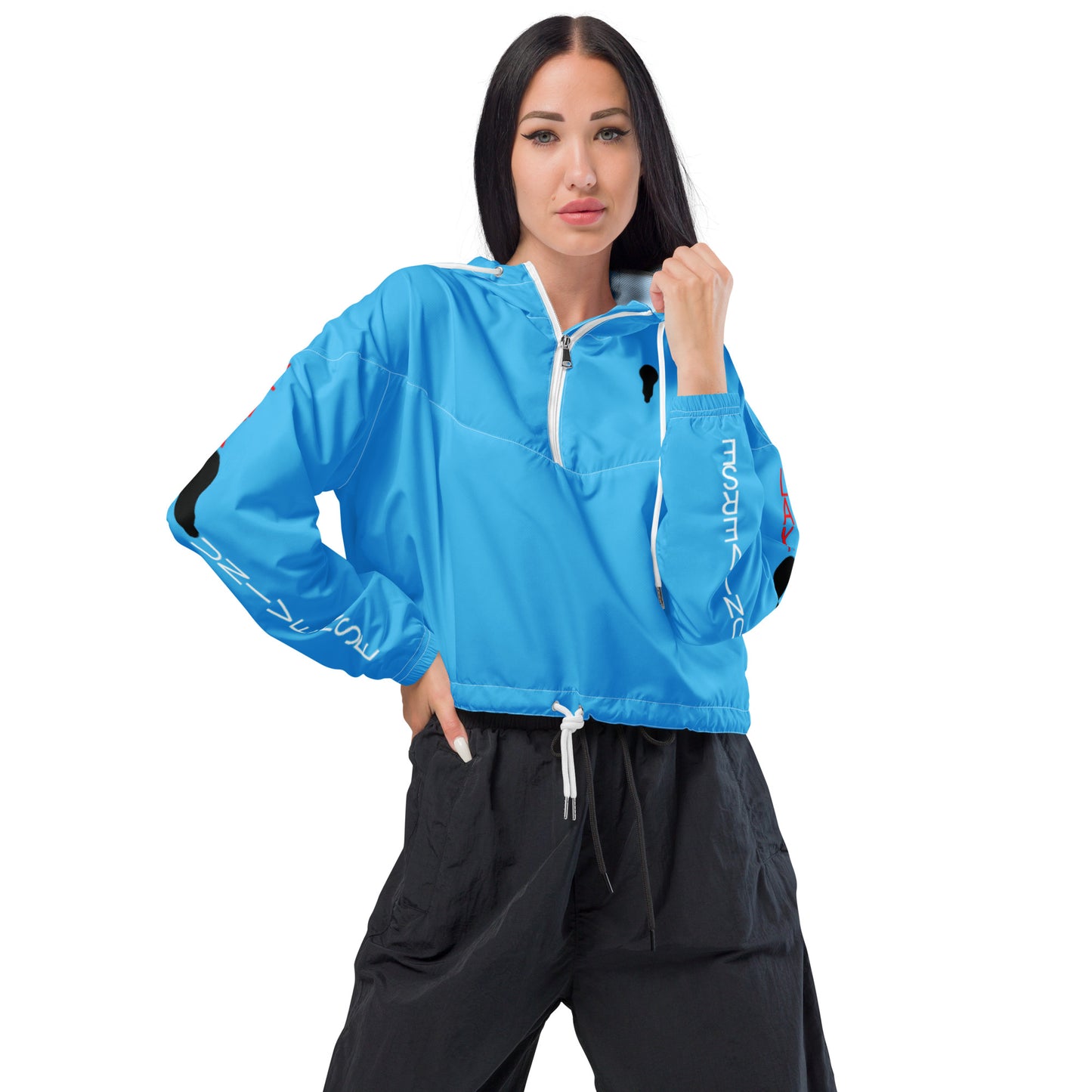 LAXUNIVERSE WINGS Deep Sky BlueWomen’s cropped windbreaker