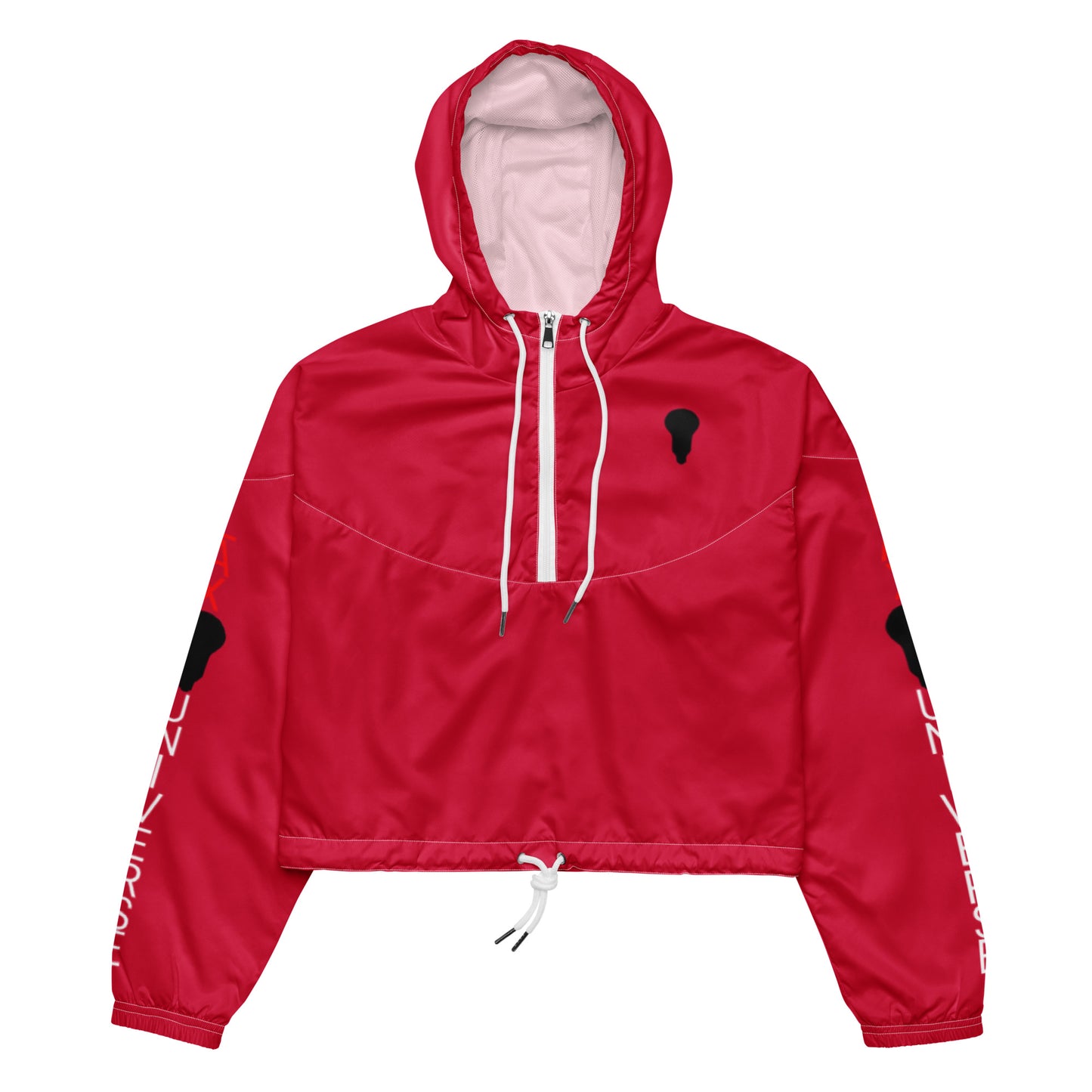 LAXUNIVERSE WINGS Crimson Women’s cropped windbreaker