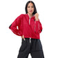LAXUNIVERSE WINGS Crimson Women’s cropped windbreaker