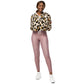 LAXUNIVERSE CHEETAH PRINT Women’s cropped windbreaker