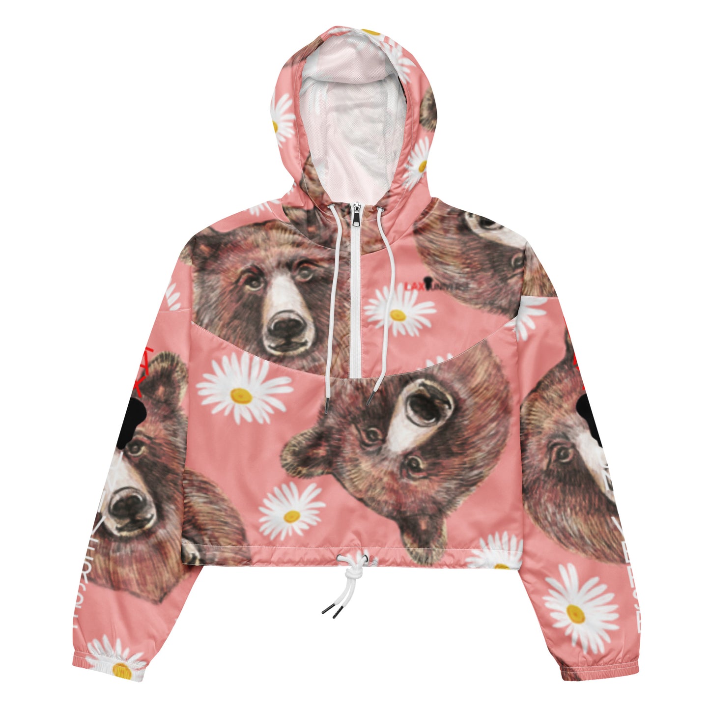 LAXUNIVERSE BEAR Women’s cropped windbreaker