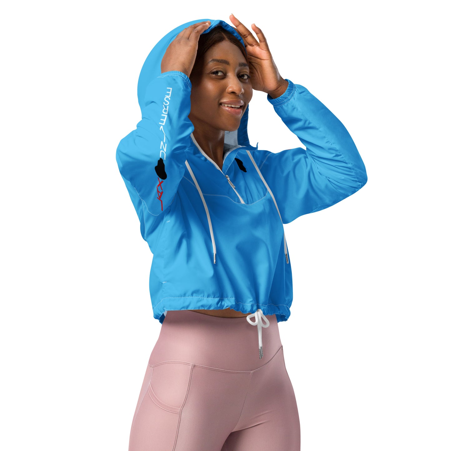 LAXUNIVERSE WINGS Deep Sky BlueWomen’s cropped windbreaker