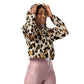 LAXUNIVERSE CHEETAH PRINT Women’s cropped windbreaker