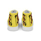LAXMONKEY Men’s Yellow high top canvas shoes
