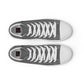 LAXMONKEY  Men’s Gray high top canvas shoes