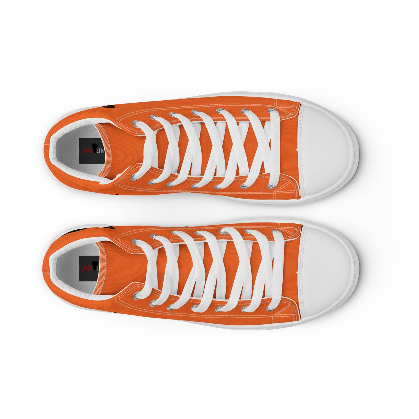 LAXMONKEY Men’s Orange high top canvas shoes