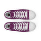 LAXMONKEY PALATINATE PURPLE Men’s high top canvas shoes