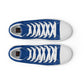 LAXMONKEY Dark Cerulean Men’s high top canvas shoes