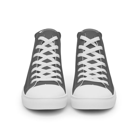 LAXMONKEY  Men’s Gray high top canvas shoes