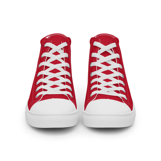 LAXMONKEY Men’s RED high top canvas shoes