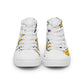 LAXMONKEY BANANA WHITE Men’s high top canvas shoes