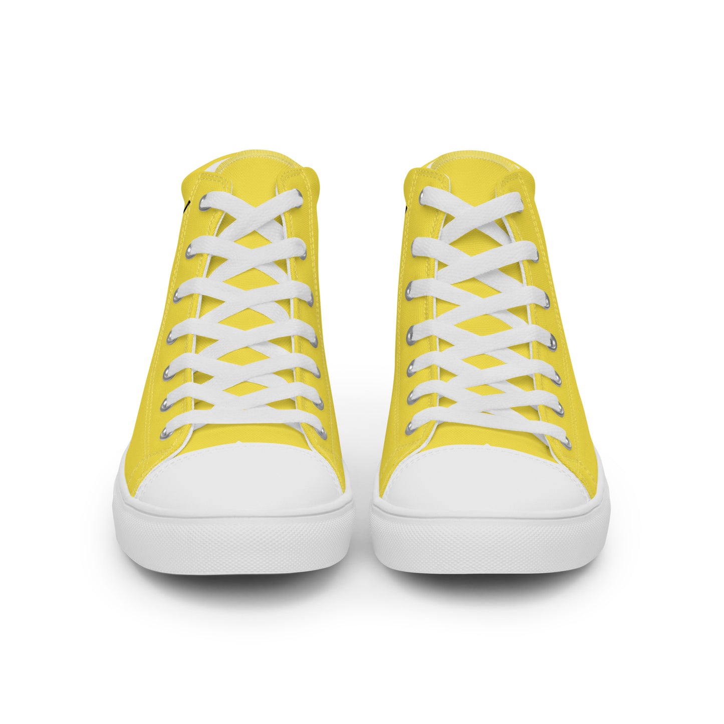 LAXMONKEY Men’s Yellow high top canvas shoes