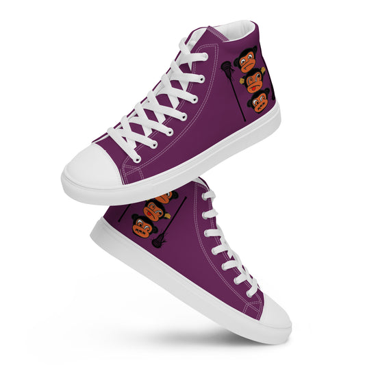 LAXMONKEY PALATINATE PURPLE Men’s high top canvas shoes