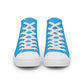 LAXMONKEY DEEP SKY BLUE Men’s high top canvas shoes