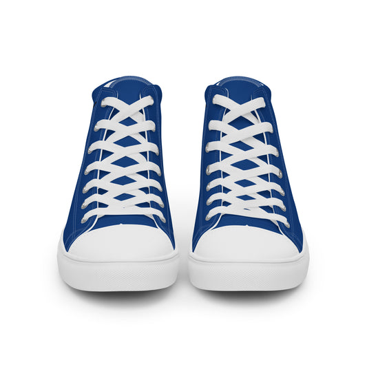 LAXMONKEY Dark Cerulean Men’s high top canvas shoes