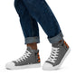 LAXMONKEY  Men’s Gray high top canvas shoes
