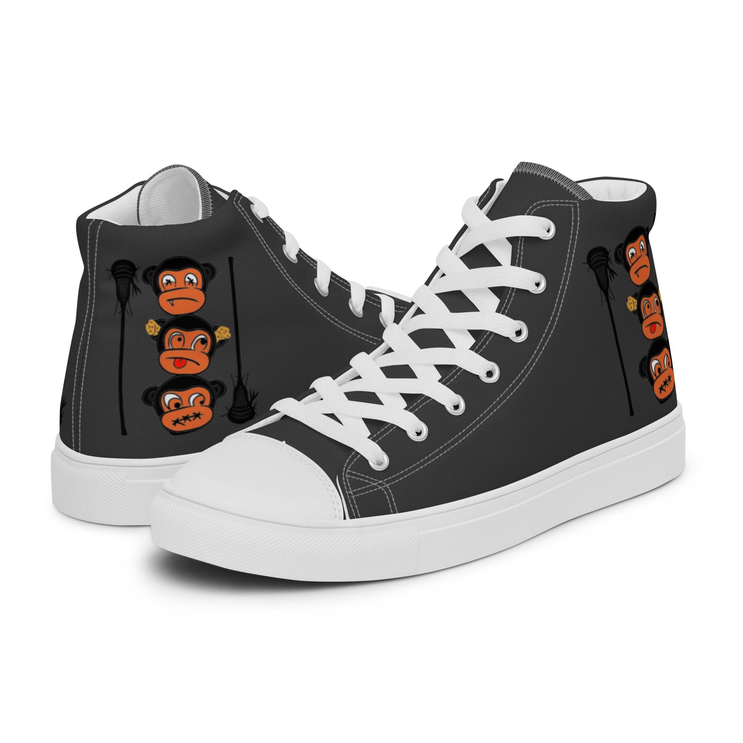 LAXMONKEY Men’s Eclipse high top canvas shoes