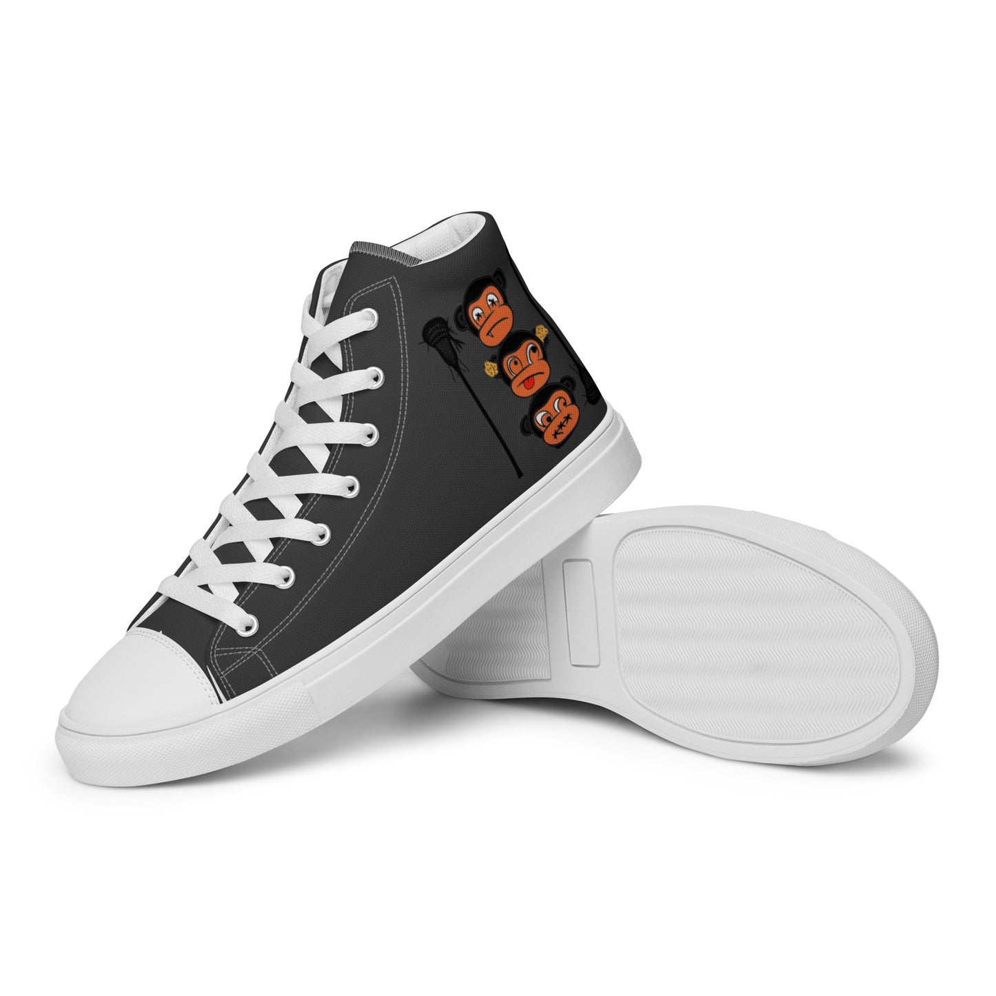 LAXMONKEY Men’s Eclipse high top canvas shoes