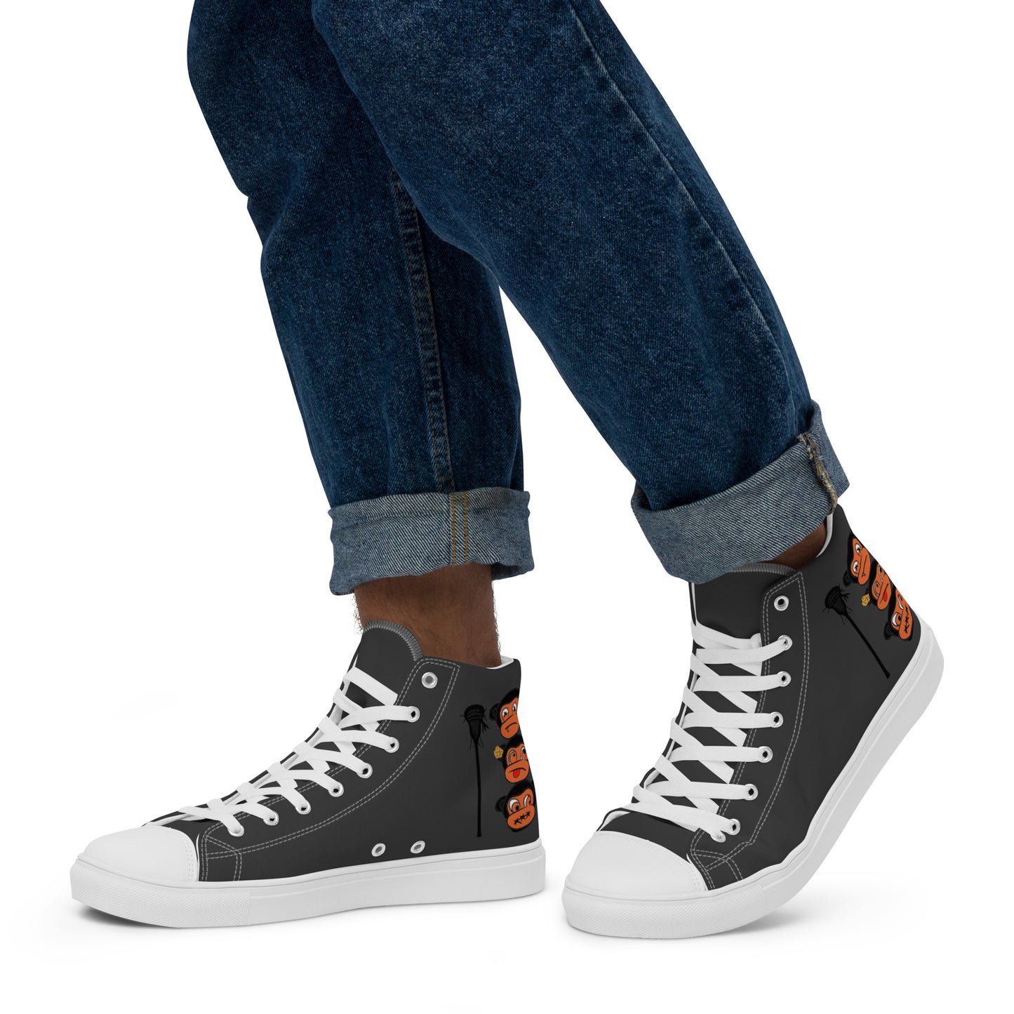 LAXMONKEY Men’s Eclipse high top canvas shoes